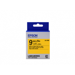 Epson Label Cartridge Pastel LK-3YBP Black Yellow 9mm (9m)