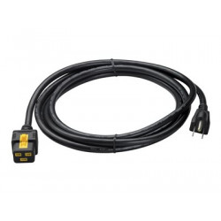 APC - Elektrický kabel - NEMA 5-15 (M) do IEC 60320 C19 - AC 120 V - 15 A - 3 m - černá - pro P N: SCL400RMJ1U, SMX1000C, SMX1500RM2UC, SMX1500RM2UCNC, SMX750C, SMX750CNC