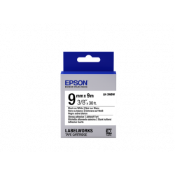 Epson Label Cartridge LK-3WBW, Black white 9mm
