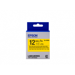 Epson Tape Cartridge LK-4YBVN Vinyl, Black Yellow 12mm 7m