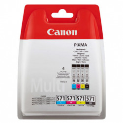 Canon originální ink CLI-571 C M Y BK, CMYBK, blistr s ochranou, 7ml, 0386C004, Canon 4-pack PIXMA MG5700, MG6800, TS6000