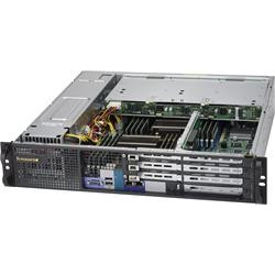 SUPERMICRO 2U short depth front IO chassis 3x 3,5" HS SAS SATA, DVD, 2x800W (titanium), WIO