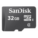 SanDisk - Paměťová karta flash - 32 GB - Třída 4 - microSDHC - černá