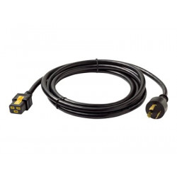 APC - Elektrický kabel - NEMA L5-20 (M) do IEC 60320 C19 - AC 120 V - 20 A - 3 m - černá - pro P N: SMT2200I-AR, SMT2200R2I-AR, SMT3000I-AR, SMT3000R2I-AR, SMX3000HVTUS, SRT10RMXLIX806