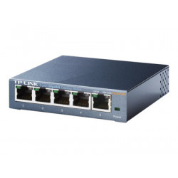 TP-Link TL-SG105 5-Port Metal Gigabit Switch - Přepínač - neřízený - 5 x 10 100 1000 - desktop