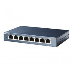 TP-Link TL-SG108 8-port Metal Gigabit Switch - Přepínač - neřízený - 8 x 10 100 1000 - desktop