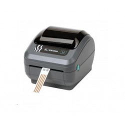 DT Printer GX420d; 203dpi, EU and UK Cords, EPL2, ZPL II, USB, Serial, Centronics Parallel, Dispenser (Peeler)