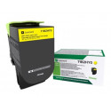 Lexmark X417 - Vysoká výtěžnost - žlutá - originální - kazeta s barvivem LCCP, LRP - pro Lexmark CS417dn, CS517de, CX417de