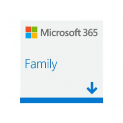 Microsoft 365 Family - Licence na předplatné (1 rok) - až 6 uživatelů - ESD - 32 64 bitů, Click-to-Run - Win, Mac - všechny jazyky - Eurozóna