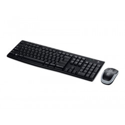 Logitech MK270 Wireless Combo - Klávesnice a sada myši - bezdrátový - 2.4 GHz - britská