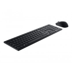 Dell Pro KM5221W - Retail Box - klávesnice a sada myši - bezdrátový - 2.4 GHz - QWERTY - US mezinárodní - černá