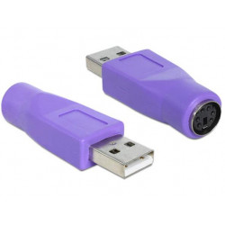 Delock Adapter USB Type-A samec  PS 2 samice