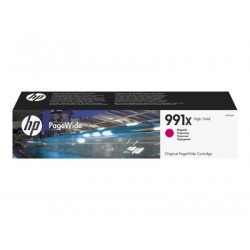 HP 991X - 187 ml - Vysoká výtěžnost - purpurová - originální - PageWide - inkoustová cartridge - pro PageWide Color 755, MFP 77X; PageWide Managed P77740, P77750; PageWide Pro 750, 77X