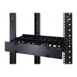 APC Horizontal Cable Manager Single-Sided with Cover - Sada kabelového vedení skříně - černá - 2U - 19" - pro Smart-UPS X 3000VA Short Depth Tower Rack LCD