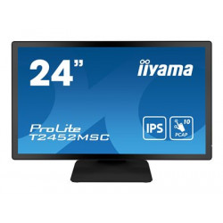 Iiyama ProLite T2452MSC-B1 LCD IPS/PLS 23,8" 1920 x 1080 14ms 400nitů 1000:1 60Hz Dotyk Repro Černá