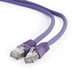 Gembird patch kábel S FTP Cat. 6A LSZH, 5 m, fialový