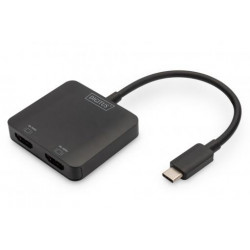 DIGITUS USB-C - 2x HDMI MST Video Hub DP 1.4, HDMI 2.0, 4K 60Hz