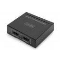 DIGITUS 4K HDMI Splitter, 1x2 4K 30Hz, černá