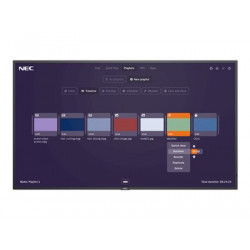 NEC MultiSync MA491-MPi4 - 49" Třída úhlopříčky MA Series displej LCD s LED podsvícením - digital signage - 4K UHD (2160p) 3840 x 2160 - HDR - osvětlené okraje - černá, pantone 426M