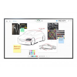 NEC MultiSync V754Q IGB - 75" Třída úhlopříčky displej LCD s LED podsvícením - interaktivní digital signage - s dotyková obrazovka (multi touch) - 4K UHD (2160p) 3840 x 2160 - HDR - osvětlené okraje