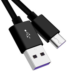 PremiumCord Kabel USB 3.1 C M - USB 2.0 A M, Super fast charging 5A, černý, 2m