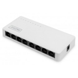 DIGITUS Gigabit Ethernet Switch 8-port, unmanaged, Desktop