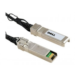 Dell 10GbE Copper Twinax Direct Attach Cable - Kabel pro přímé připojení - SFP+ (M) do SFP+ (M) - 3 m - diaxiální - pro Networking N3132, S4048, X1026, X1052; PowerEdge R230, R430, R440, R540, R830, T440, T640