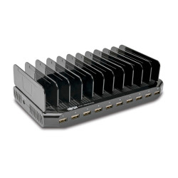 Tripplite USB nabíjecí stanice s úložným prostorem, výstup 10x 12V, 8A, 96W, napájecí kabel Schuko