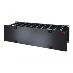 APC Cable Management - Panel racku pro správu kabelů s krytem - černá - 3U - pro P N: SMTL1000RMI2UC, SMX1000C, SMX1500RM2UC, SMX1500RM2UCNC, SMX750C, SMX750CNC