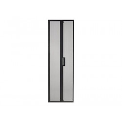 APC NetShelter SV Perforated Split Rear Doors - Dveře regálu - zadní - černá - 42U - pro P N: NBPD0160A, NBWL0355A, SMX3000HV-BR, SRT1000RMXLI, SRT1000RMXLI-NC, SRT1500RMXLA-NC