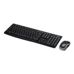 Logitech MK270 Wireless Combo - Klávesnice a sada myši - bezdrátový - 2.4 GHz - americká angličtina evropská