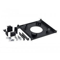 Triton - Rezervní držák kabelů - RAL 9005 - 1U - 19"