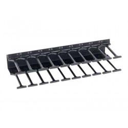 Triton RAB-VP-H10-X1 - Stojanový panel pro uspořádání kabelů - RAL 9005 - 10U