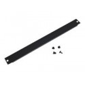 Triton - Slepý panel pro regál - černá, RAL 9005 - 3U - 19"