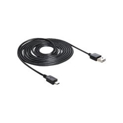 Delock EASY-USB - Kabel USB - mini-USB typ B (M) do USB (M) - 3 m - černá