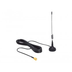 Delock GSM UMTS Antenna - Anténa - 21.5 cm - mobil - 3 dBi - všesměrová - černá