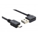 Delock EASY-USB - Kabel USB - mini-USB Type B (M) do USB (M) - 3 m - konektor 90° - černá