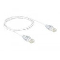 Delock - Patch kabel - RJ-45 (M) do RJ-45 (M) - 2 m - UTP - CAT 6 - provedení bez hrbolků - bílá
