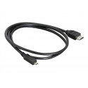 Delock - Kabel HDMI s ethernetem - HDMI s piny (male) do mikro HDMI s piny (male) - 1 m