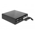Delock 5.25" Mobile Rack for 4 x 2.5 SATA HDD SSD - Pouzdro disku s chladicí větrák - 2.5"