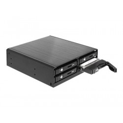 Delock 5.25" Mobile Rack for 4 x 2.5 SATA HDD SSD - Pouzdro disku s chladicí větrák - 2.5"