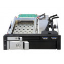 Delock 5.25 Mobile Rack for 1 x 2.5 + 1 x 3.5 SATA HDD + 2 x USB 3.0 Ports - Skladovací mobilní rack - 2.5", 3.5"