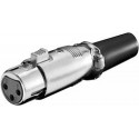 PremiumCord XLR mikrofonní konektor, 3-piny, female