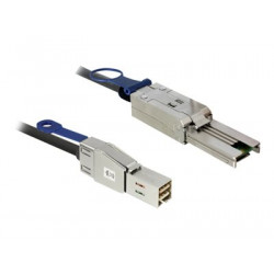 Delock - Externí kabel SAS - SAS 6Gbit s - 4 x Mini SAS HD (SFF-8644) (M) do 26 pinů 4x Shielded Mini MultiLane SAS (SFF-8088) (M) - 3 m