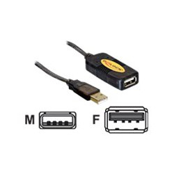Delock Extension cable USB 2.0 - Prodlužovací šňůra USB - USB (M) do USB (F) - 30 m - aktivní