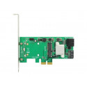 Delock Hybrid 3 x internal SATA 6 Gb s + 1 x internal mSATA - Řadič úložiště (RAID) - 4 Kanál - SATA 6Gb s mSATA - 6 Gbit s - RAID 0, 1 - PCIe 2.0 x2