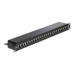 Delock - Propojovací panel - RJ-45 X 24 - černá - 1U - 19"