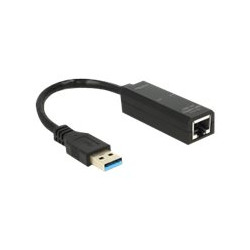 Delock Adapter USB 3.0  Gigabit LAN 10 100 1000 Mb s - Síťový adaptér - USB 3.0 - Gigabit Ethernet