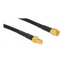 Delock CFD200 - Prodlužovací anténní kabel - RP-SMA (F) do RP-SMA (M) - 1 m - CFD-200 - černá