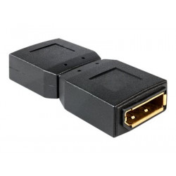 Delock Adapter Displayport female  Displayport female Gender Changer - DisplayPort gender changer - DisplayPort (F) do DisplayPort (F) - černá